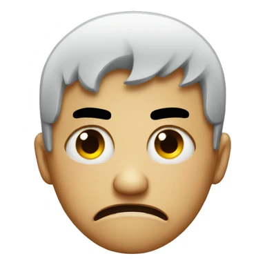 Crying angry face sticker