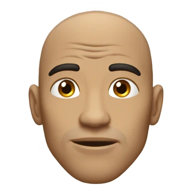 Thin The Rock, but he's whiter with a slightly wide jaw sticker