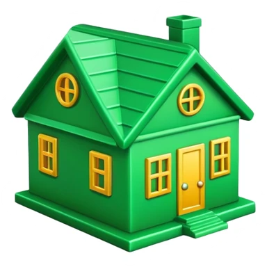 Monopoly Green House Token sticker