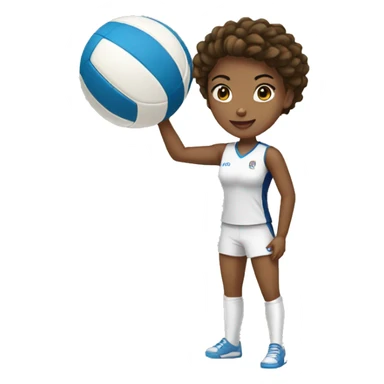 Voleyball player female  sticker