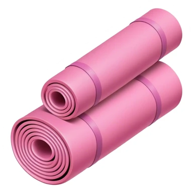 Yoga mat pink sticker