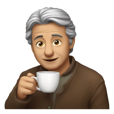 Tatarka drinks tea sticker