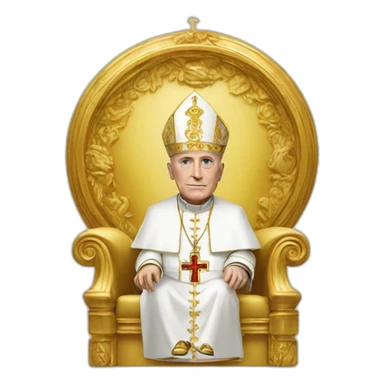 pope in versace sticker