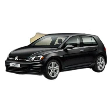 Vw golf black sticker