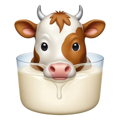 cow in a milk sticker