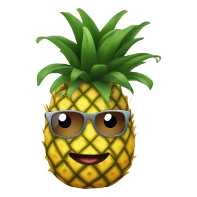 dashing pineapple fast  sticker