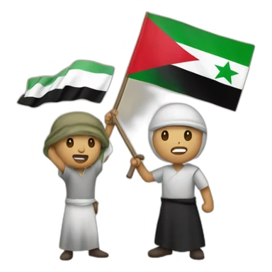 Palestine vs israel sticker