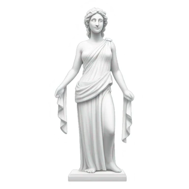 Full body white Greek goddess statue sticker