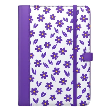 journal white and purple sticker
