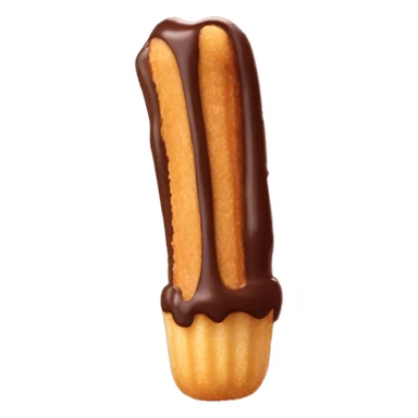 Chocolate dipped churro tip sticker