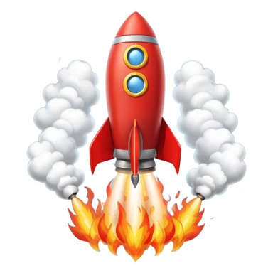 launching a rocket sticker