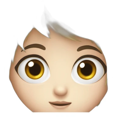 big eyes manga style sticker