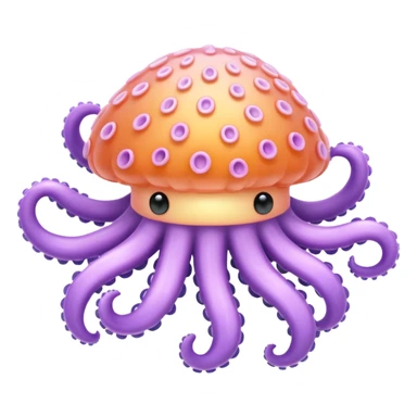 sweet sea anemone with shiny plastic effect, natural tentacle shapes, soft pastel palette with vivid accents, little heart accessory, strong highlights, no cartoon eyes sticker