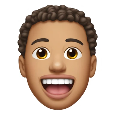 Patrick Mahomes sticking his tongue out sticker