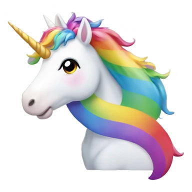 Unicorn on the rainbow sticker