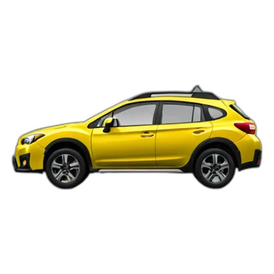 yellow-Subaru-crosstrek-side-view sticker