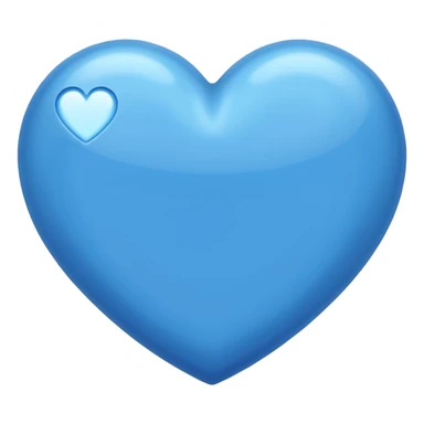 Quiero un corazón 💓 pero azul sticker