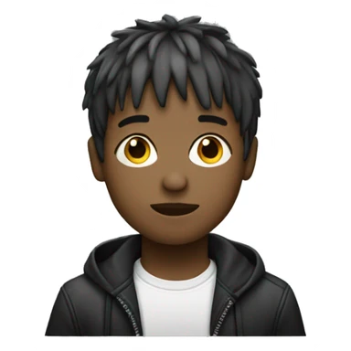 boy with a fringe and short hair music producer sticker