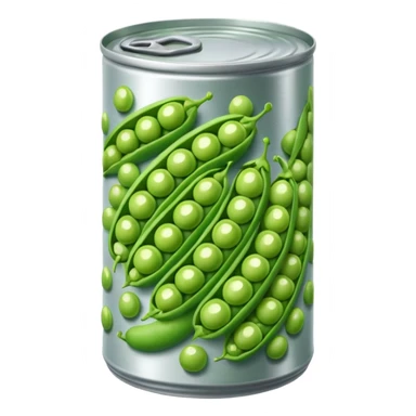 green peas can sticker