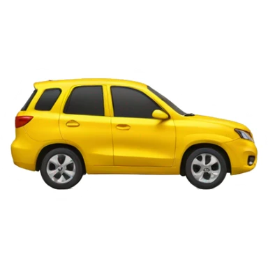 letra M de color amarillo sticker