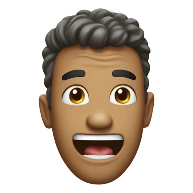 can you make this🤫 emoji with a small tongue sticking out instead of the finger sticker
