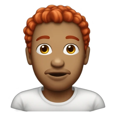 ugly-black-guy-big-lips-and-red-hair sticker