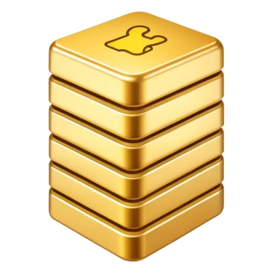 Golden stack sticker
