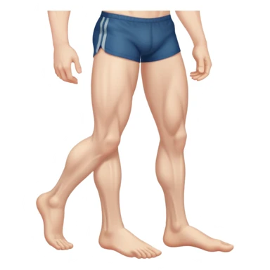 mans leg pale skin sticker