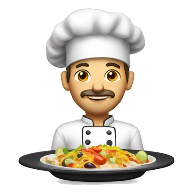 plate chef's spanish sticker