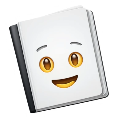 emoji of open magazines with nothing inside sticker