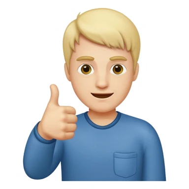 Idiot with thumbs up sticker