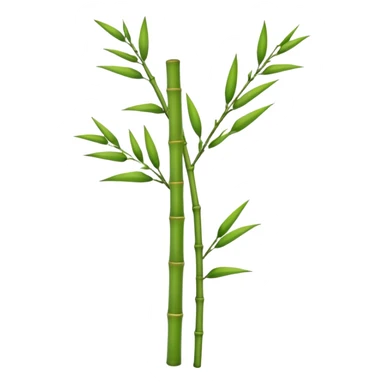 one bamboo stem no leaves sticker