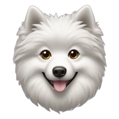 Black White small spitz head sticker