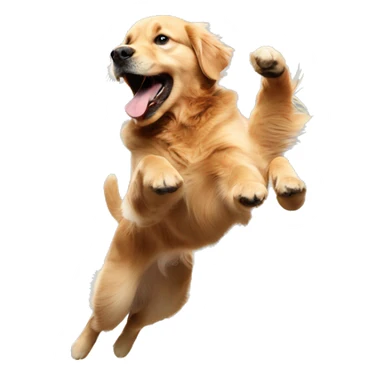 Golden retriever jumping up and down saying only 10 days sticker