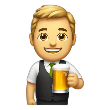 big company with beer sticker