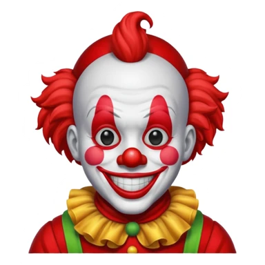 red clown red clothes sticker