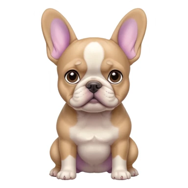 Tan and lilac French bulldog  sticker