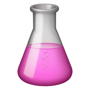 pink erlenmeyer flask sticker