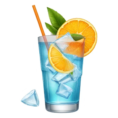 A SPRITZ WITH ICE, STRAW AND A SLICE OF ORANGE sticker