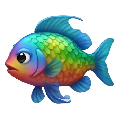 rainbow fish  sticker