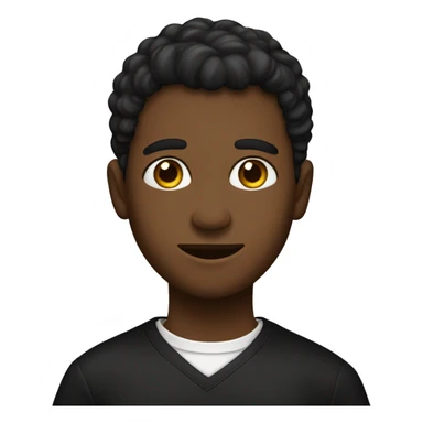 Un chico de 14 años de pelo negro y ojos cafes todo vestido de negro. De Piel blanca sticker