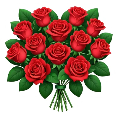 heart bouquet sticker