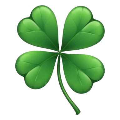 Black 5-leaf clover sticker