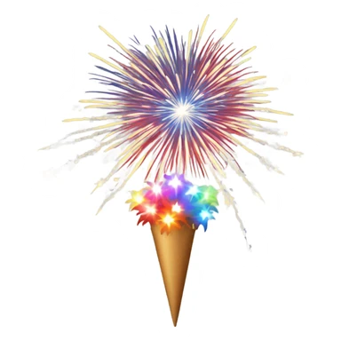 Fireworks with firecrackers  sticker