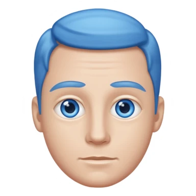 John Handy with blue eyes sticker