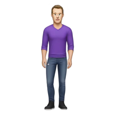 Jonathan Toews wearing a purple shirt and jeans  sticker