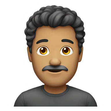 hombre moreno con cabello crespo sticker