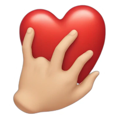 Coeur fait avec la main sticker