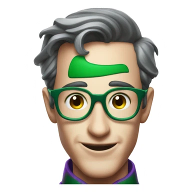 The riddler from tiktok sticker