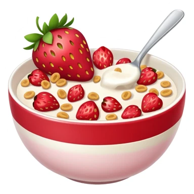Strawberry cereal sticker